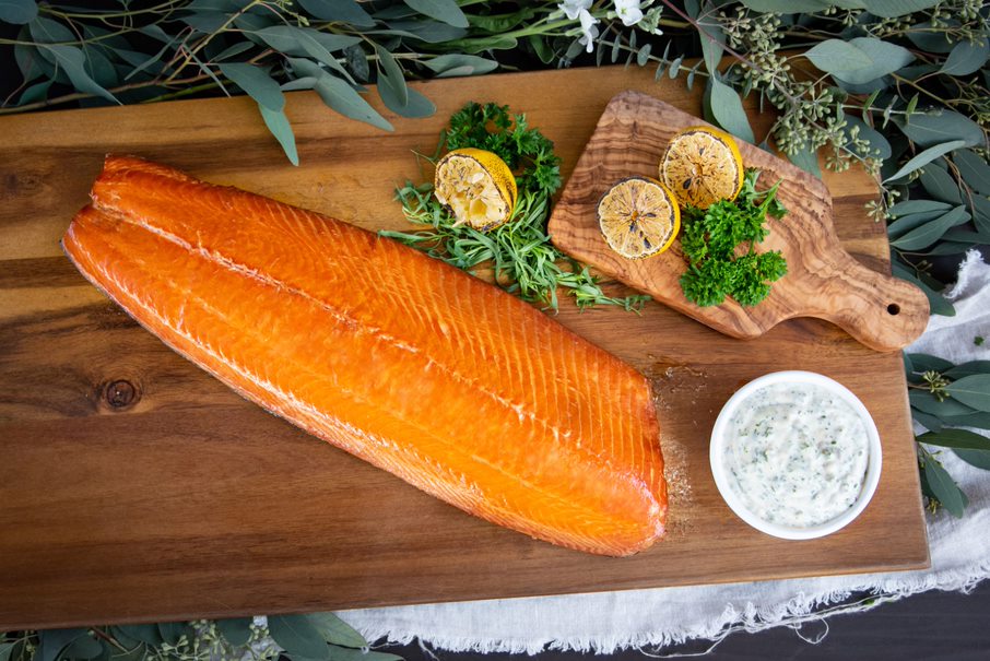 Smoked Salmon With Lemon Herb Aioli (Large)